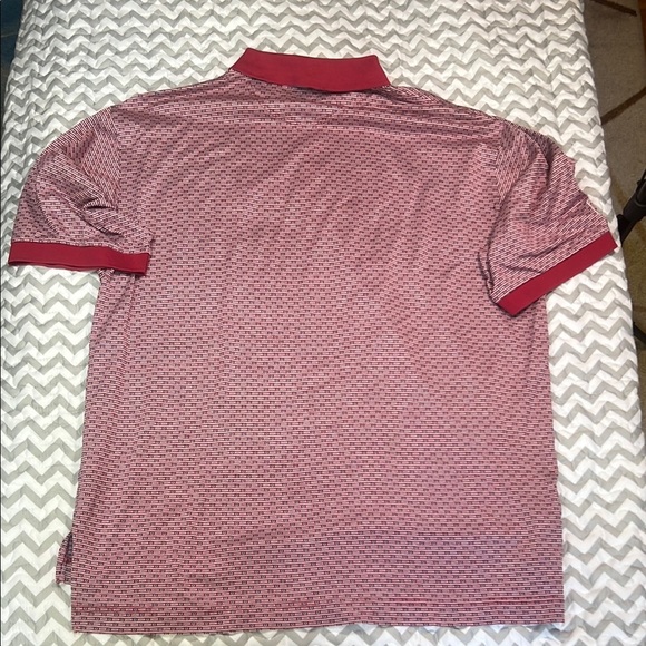 The Open Championship Men's Golf Polo Red Pattern Knit sz XL - Picture 9 of 9